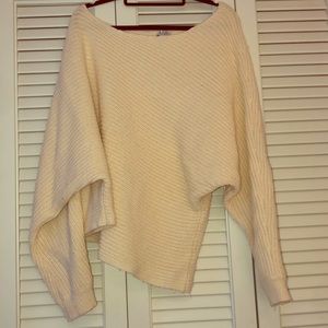 Cream Tobi off shoulder sweater